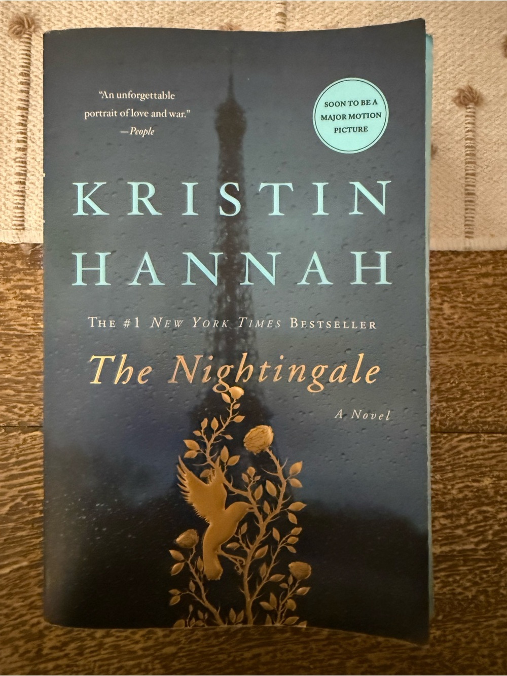 Kristin Hannah "The Nightingale" Paperback - Navy & Gold Cover